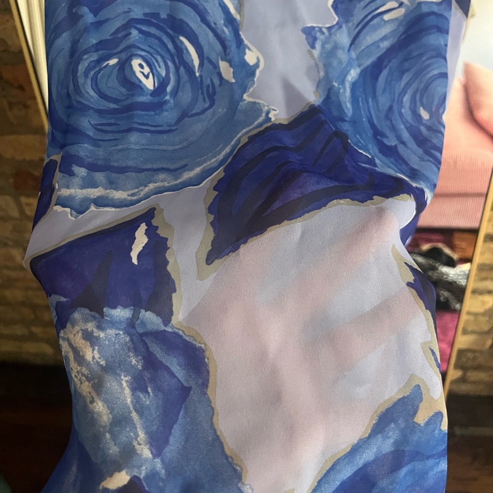 Vintage floral watercolor swim cover up - Picture 5 of 5
